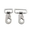 Pack of 2 Practical Stable Rotating Leashes Connector Stainless Steel Texture for Active Pet Outdoor Applications