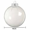 1Pc Clear Plastic Christmas Ball Xmas Tree Hanging Pendant Fillable Ornament Christmas Home Decor Navidad 2024 New Year Gift