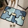 Small Fresh Bathroom Soft Diatom Mud Mat Bathroom Non-slip Wear-resistant Mat Toilet Water Absorbent Easy To Take Care of Foot Mat