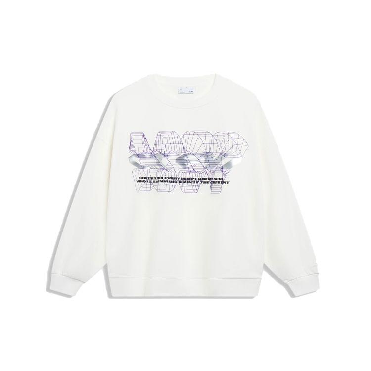 Li Ning CF Tracing Sweatshirt Unisex Ivory AWDT529-2 XL