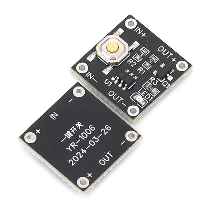 Micro YR1006 One Button Bistable Trigger Module DC 2.2-5V Low Static Current 0.5uA Max 2A Load Latching Switch Board