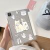 Two Kittens for iPad Pro 11 Inch Y Folded Edge Sticker, Tablet Protective Case with Pen Slot iPad Pro13 Inch