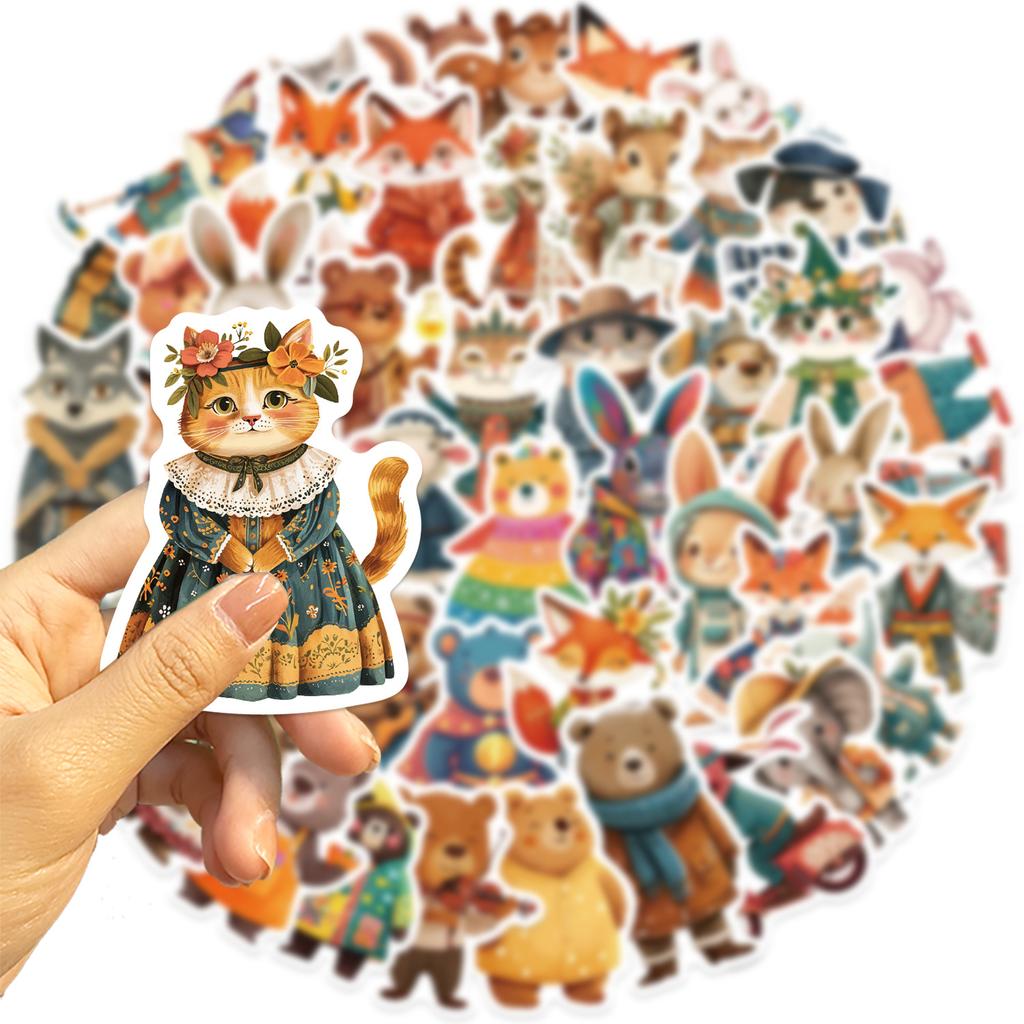50 Cartoon Fairy Tales Graffiti Stickers Decorate Guitar Notebook Suitcase DIY Waterproof Stickers