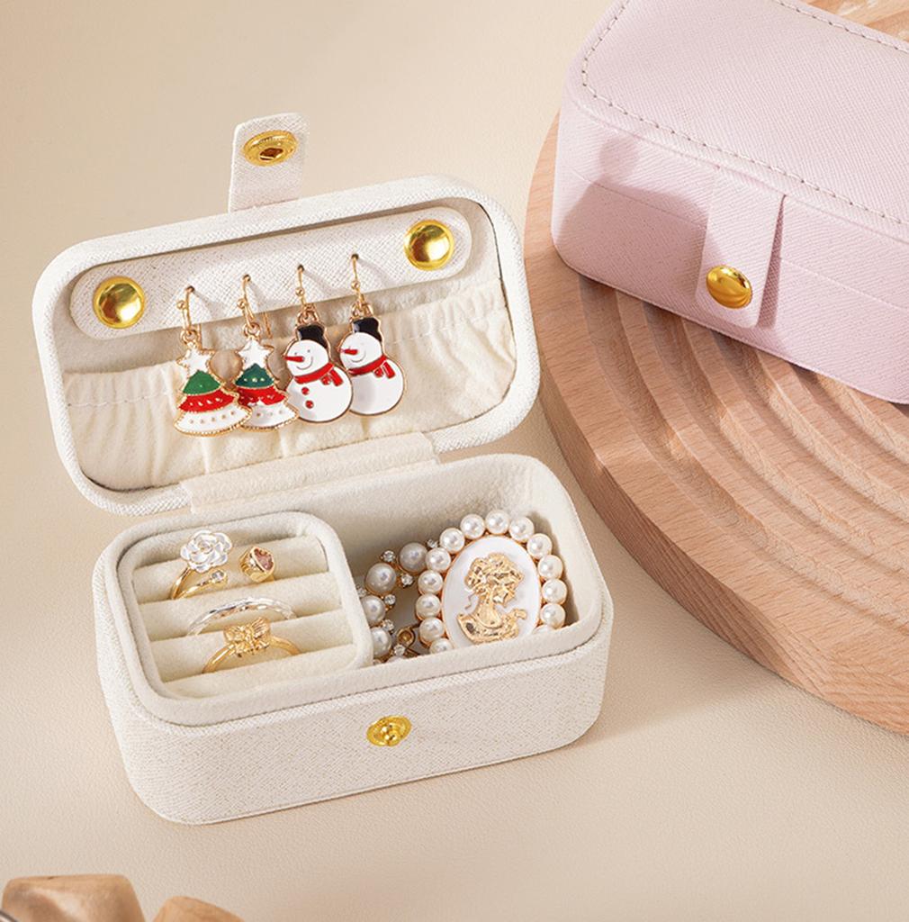 Travel Friendly Jewelry Organizers Box Versatile Jewelry Storage Case With Multiple Compartments For Organized Travel