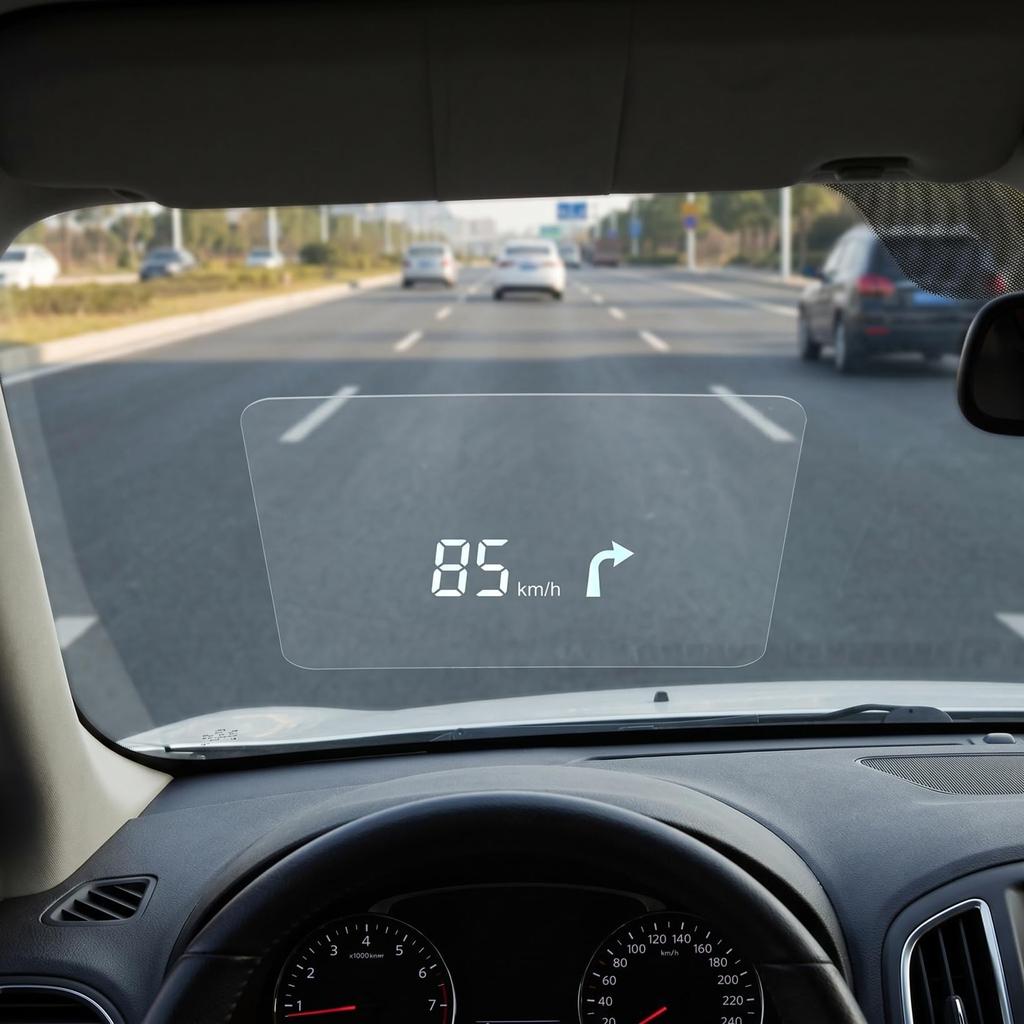 HOMSFOU 2 Pieces Reflective Film High Resolution Head Up Display