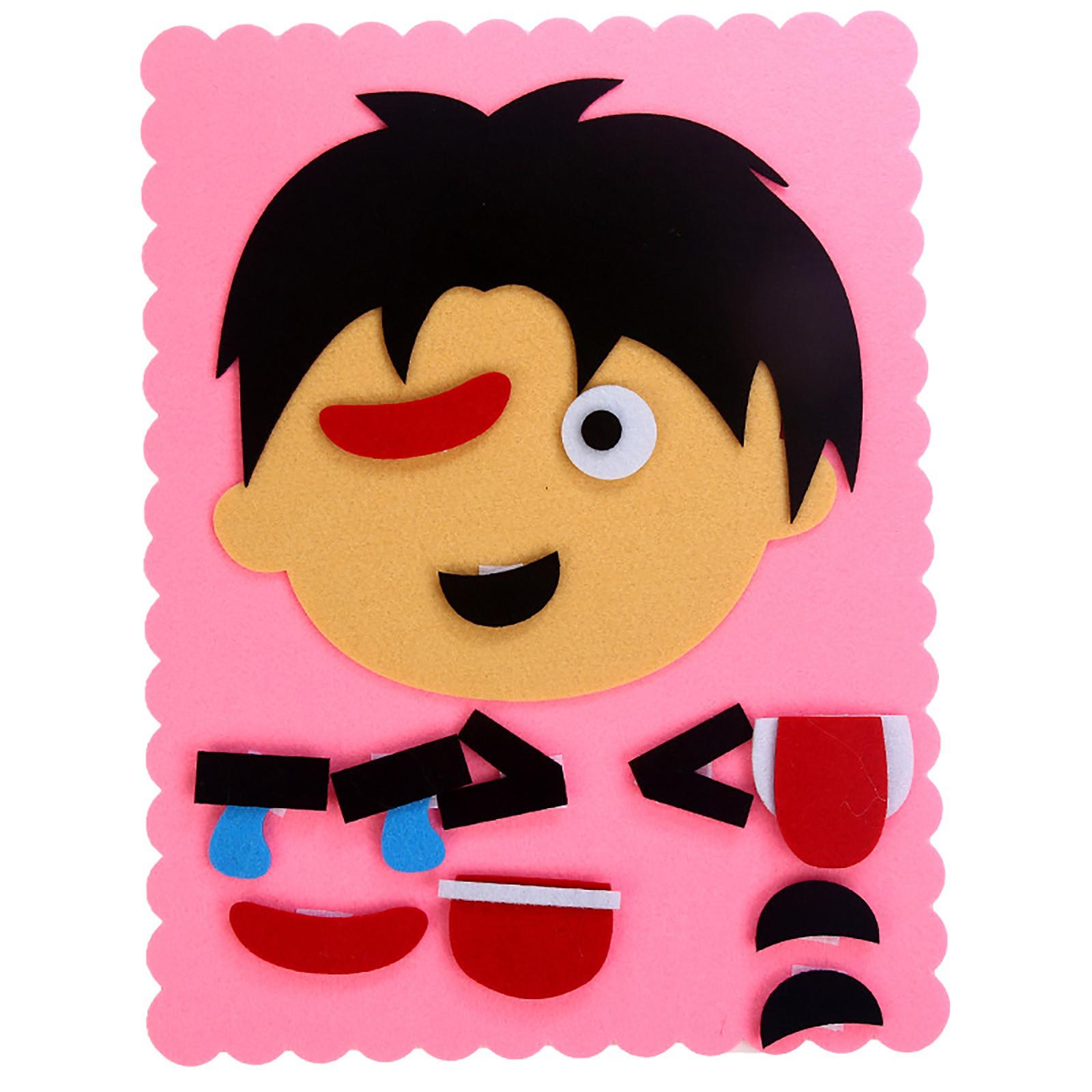 

(H0826)Детская развивающая игрушка-наклейка для изменения выражения лица