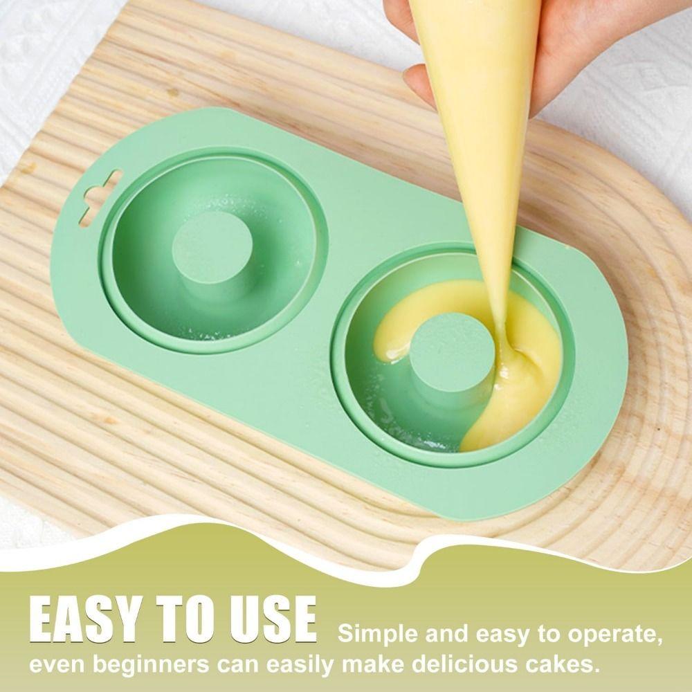DIY Doughnut Baking Mold Silicone Cake Mold Easy to Demold Silicone Baking Pan  Mousse