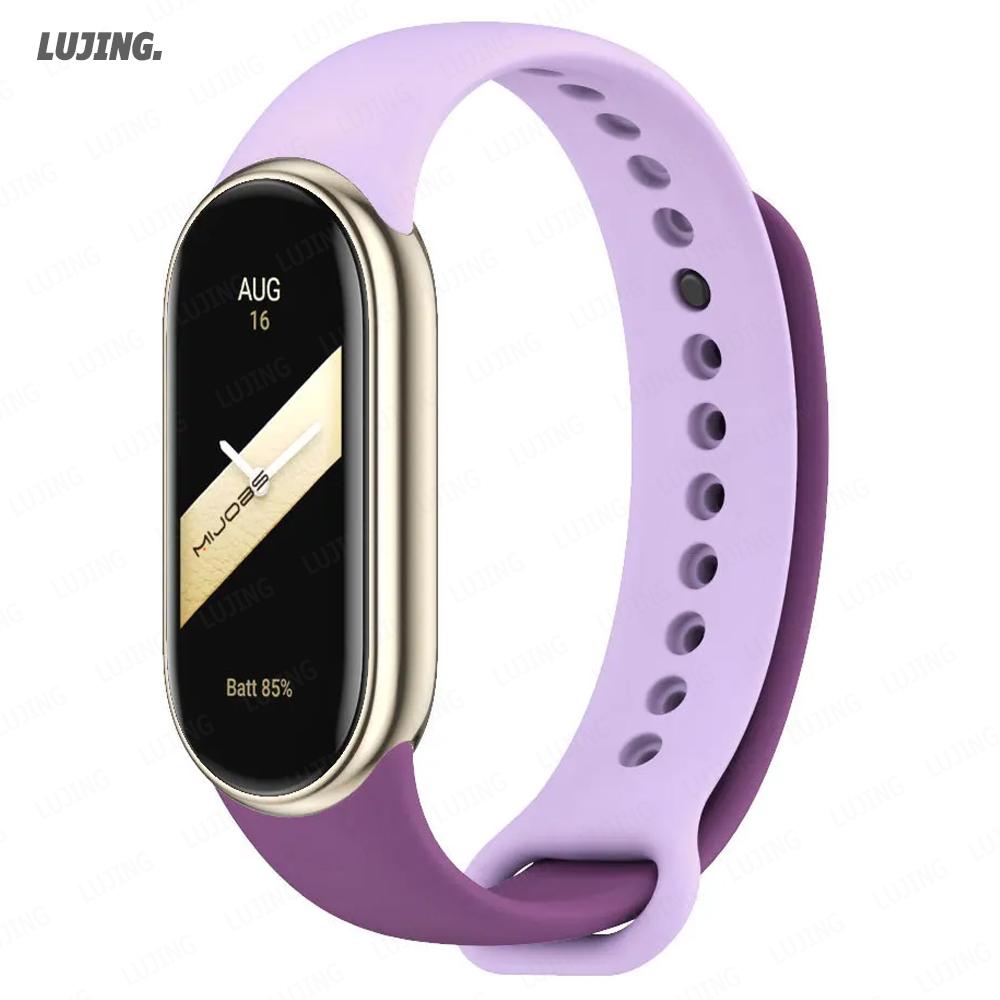 Weiches Silikon-Uhrenarmband für Xiaomi Smart Band 10 NFC Smartwatch Ersatzarmband Sportarmband correa Mi Band 8/9 Zubehör