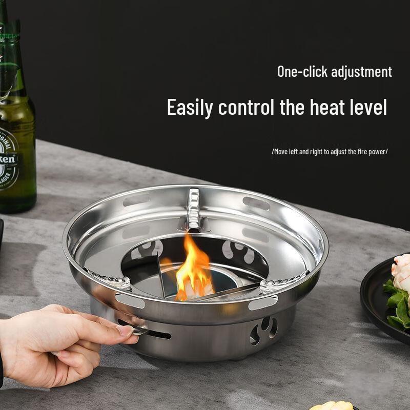 GOWKE Outdoor Windproof Alcohol Stove Hot Pot Set