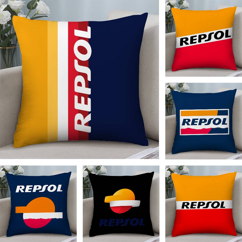 Fashion R-RepsolS Pillow Case Plush Fabric Soft Double Sided Print Home Sofa High Quality Cushion Cover Throw