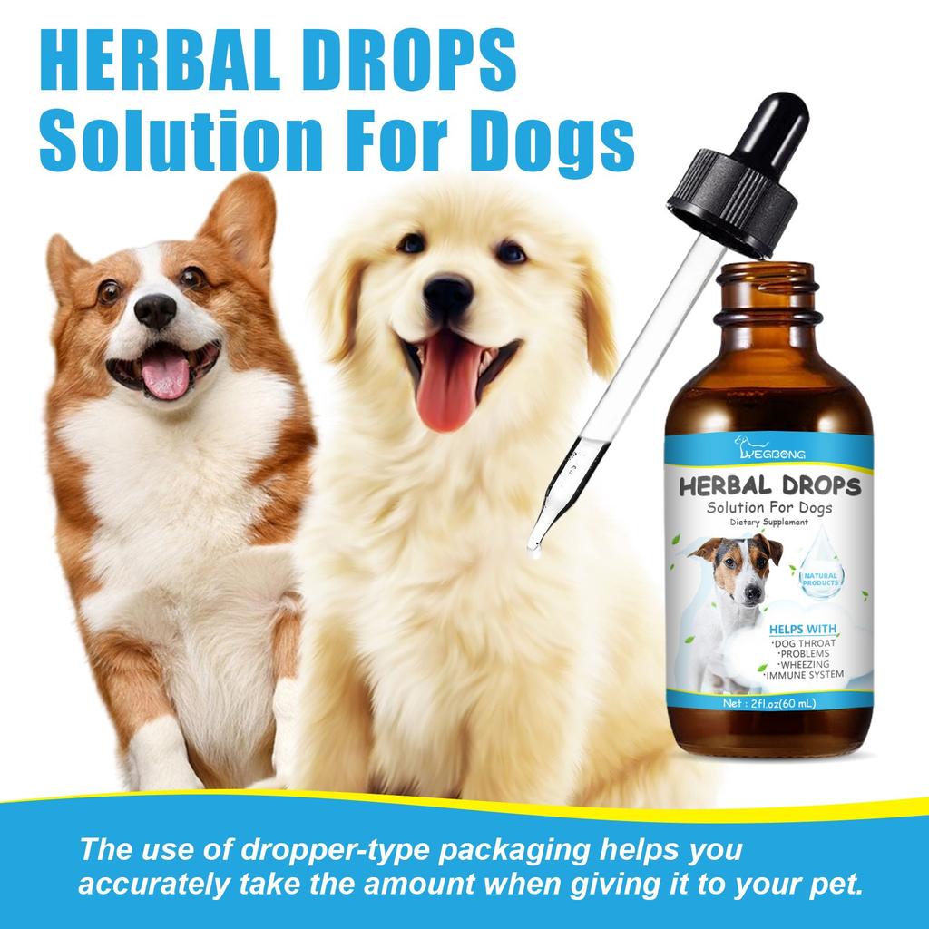 2fl.oz 60ml Pet Cough Herbal Drops Reduce Pet Discomfort Pet Cough And Runny Nose Deal