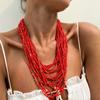 Elegant Beads Necklace Charm Necklace Beads Bracelet Multilayer Necklace Chain Necklace Suitable for Fashion Outfit