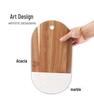 DL014 Marble Inlaid Wood Cutting Board - Home Kitchen Chopping Tool