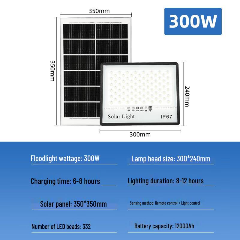 NuFeng Outdoor Solar Garden Light 300W