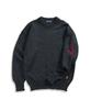 Geonjiulleunseu Crewneck Wholegarment Sweater - Charcoal