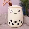 Popular bubble tea cup throw pillow large creative fruit milk tea doll plush toy