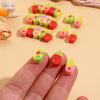 10Pcs/Lot Cute Cartoon Mini Erasers Fruit Ice Cream Pencil Rubber Kawaii Watermelon Kiwi Erasers Kids Students School Stationery