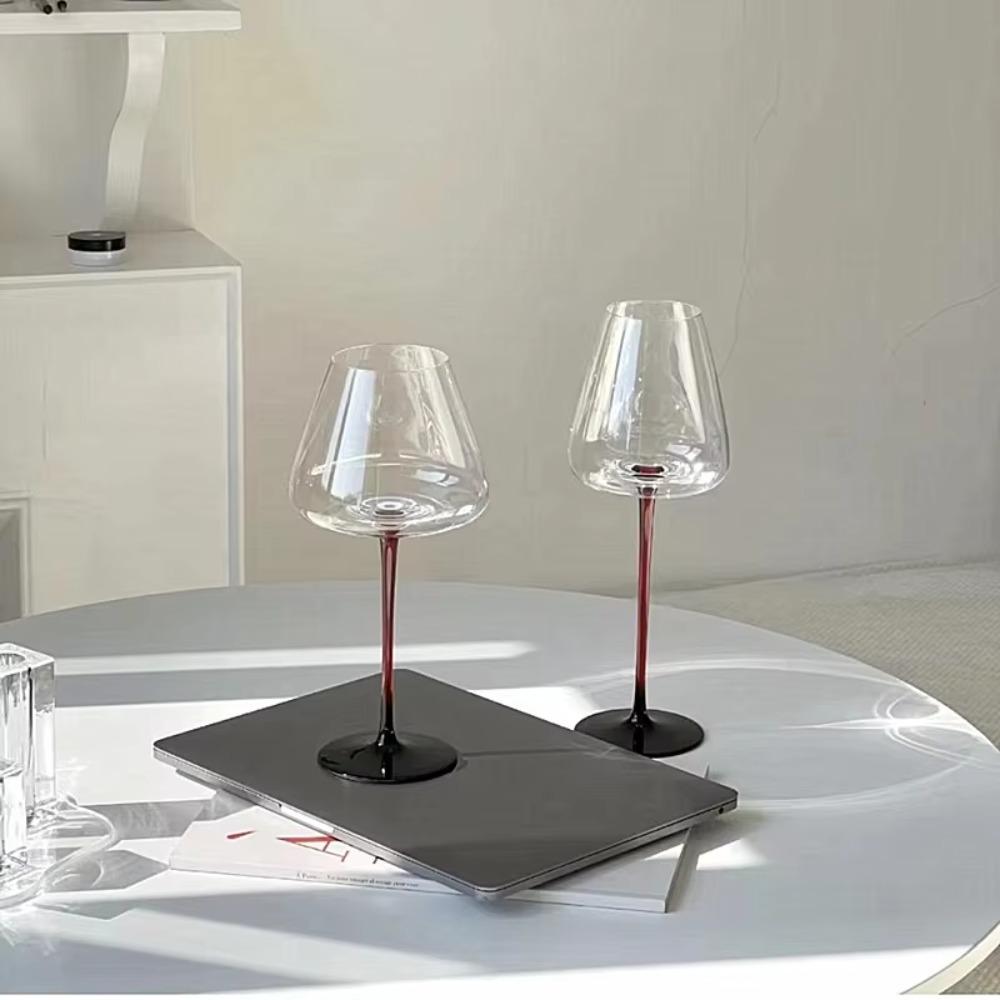 2pcs European Style Crystal Red Wine Glasses Red Holder Red Wine Cup Luxury Champagne Goblet  Party