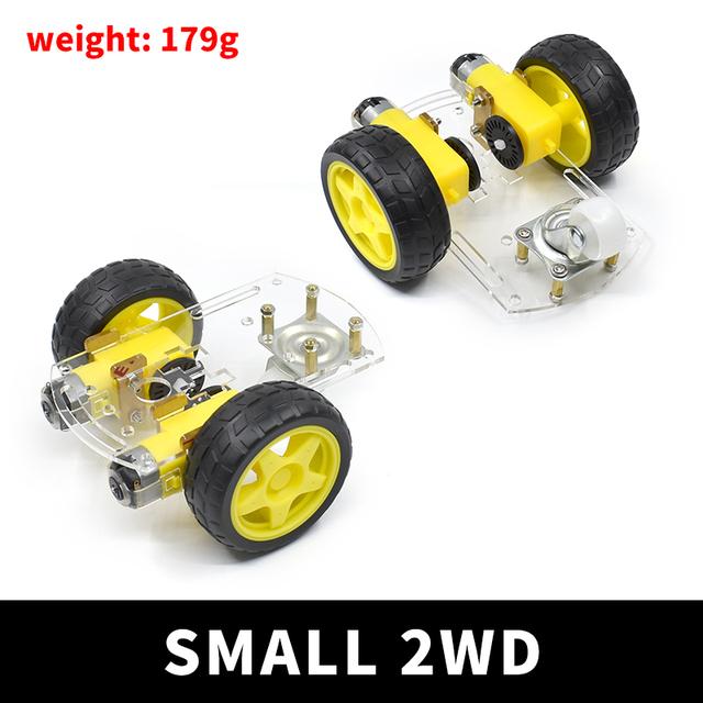 2WD Smart Robot Car Chassis Kit, Avoidance Tracking Motor with Speed Encoder, Battery Box & Ultrasonic Module for Arduino UNO R3