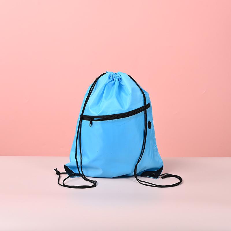 Maßgeschneiderter wasserdichter Oxford-Rucksack mit Kordelzug: Sport/Fitness Studenten Tasche mit Reißverschluss