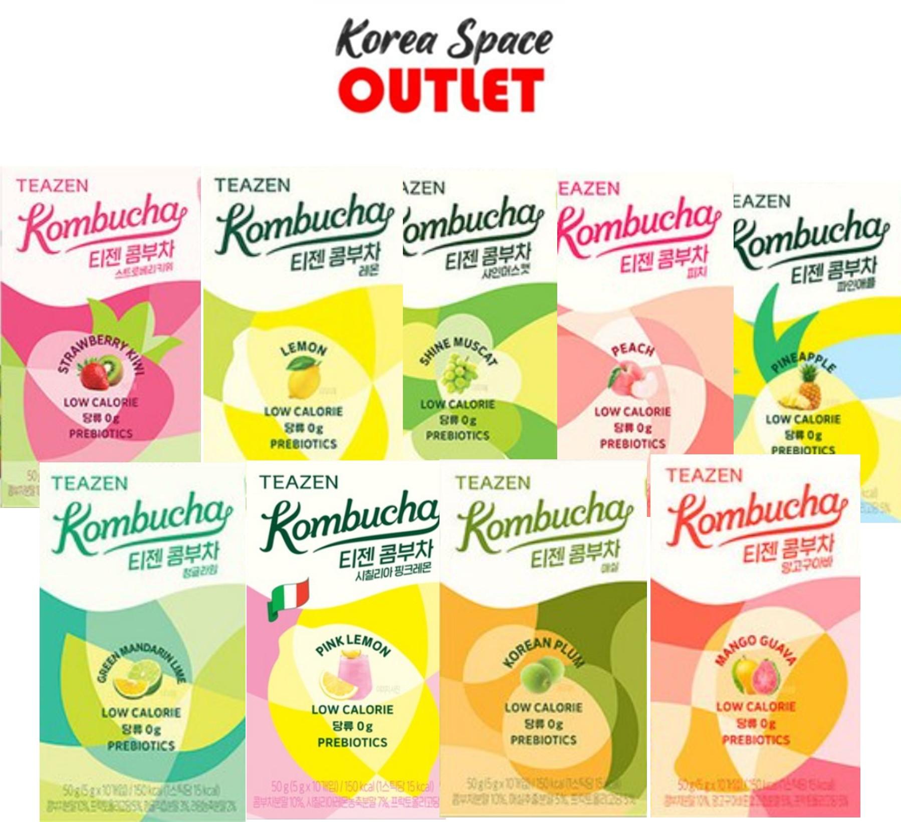 [Teazen] Teazen Комбуча Микс 9 вкусов 90 стиков 90sticks
