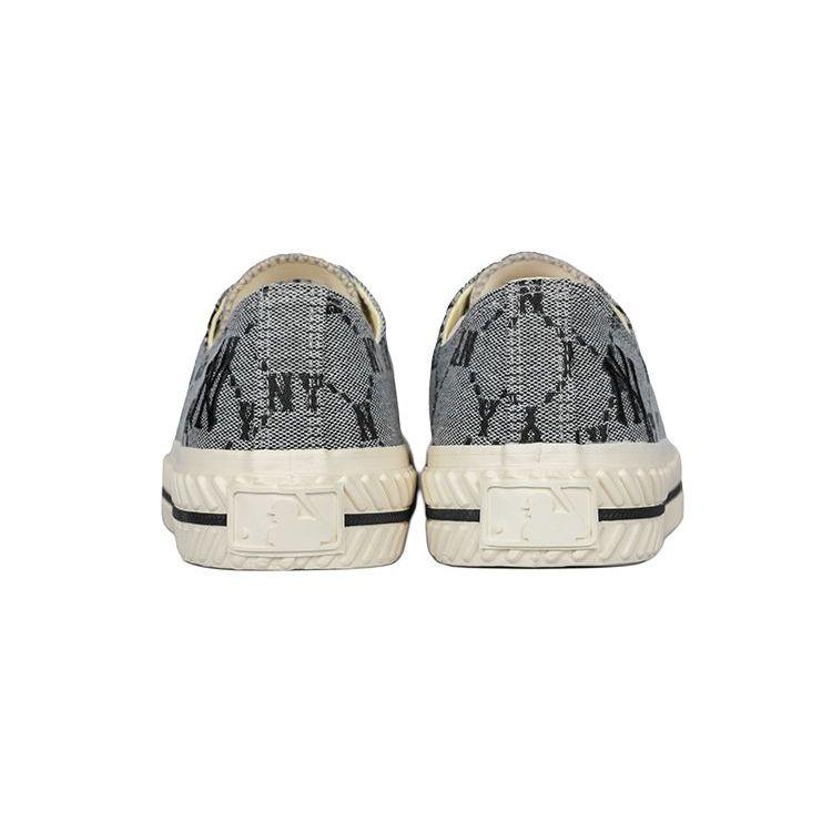 MLB Playball Vintage Floral Sports Casual Non-Slip Low-Top Canvas Shoes Unisex Sneaker Gray 3ACVVC11N-50GRS