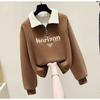 Streetwear Letter Print Hoodies Women Oversized Y2k Zip Up Hoodie Sweatshirts Harajuku Sportswear Korean Pullovers K Pop Clothes