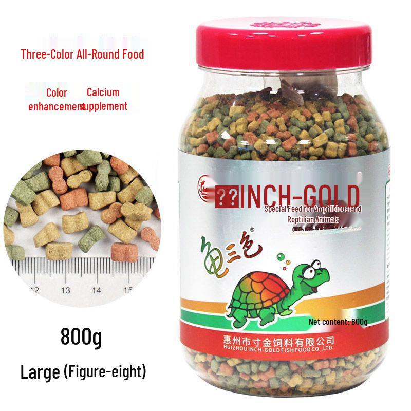 Cibo per Tartarughe d'Oro: Cibo Universale per Tartarughe con Calcio e Gamberetti Secchi per Tartarughe Erbivore e Brasiliane