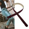 Leopard Print Belt Rhinestones Star Buckles Waistband Fashionable Waist Belt for Trendy Outfits