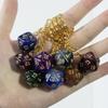 Galaxy D20 Dice Keychain Fashion Keyring Ornament Key Chain Pendant Men Kids Toys Gifts