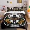 Faith-Inspired Rose Cross Set Exquisite Three-Piece Bedding Set Gift For Kids And Adults