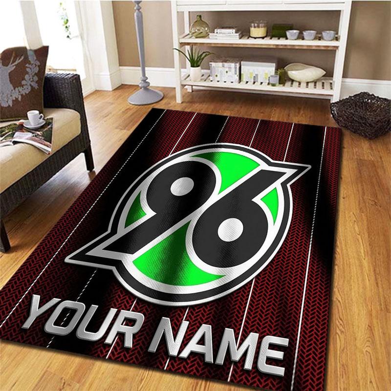 Hannover 96 Custom Name Carpet Rug for Living Room Bedroom Home Sofa Decoration,Kids play Non-slip Floor Mat