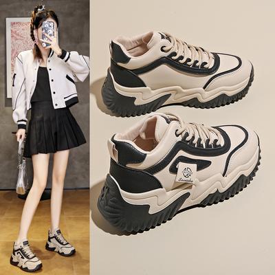2025 Autumn New Ins Korean Version of Chinese Top Little White Shoes Female Students Platform Versatile Casual Sports Board Shoes 1303