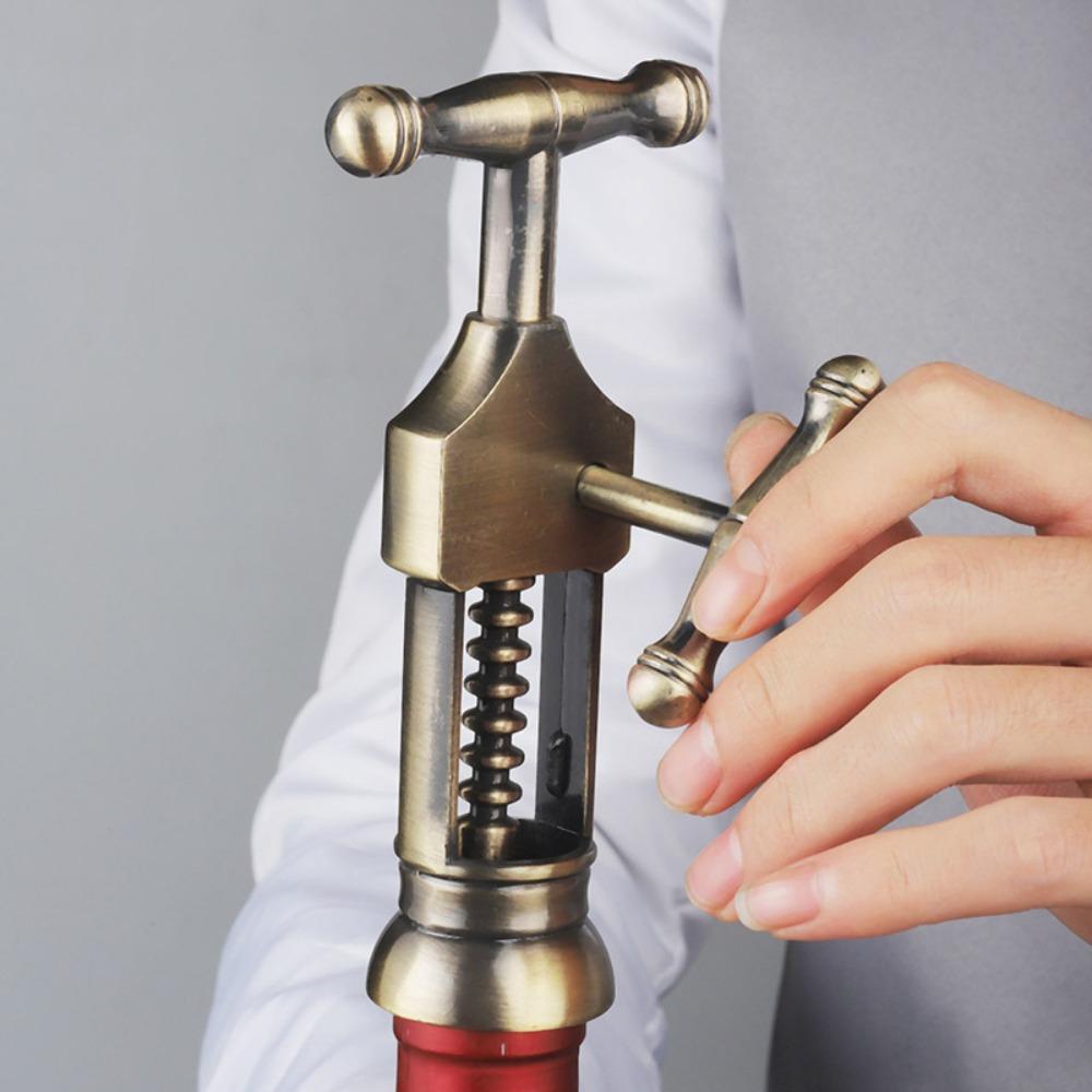 Corrosion-resistant Wine Bottle Opener Vintage Cork Puller Zinc Zinc Zinc Alloy Corkscrew Dining Table