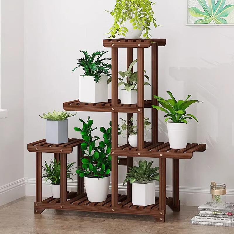 Modern Bamboo Wood Flower Pot Stand