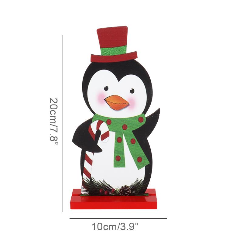 

Snowman Santa Claus Wooden Ornaments Merry Christmas Table Decoration Xmas Party Kids Gift Navidad New Year 2025 Xmas Decor
