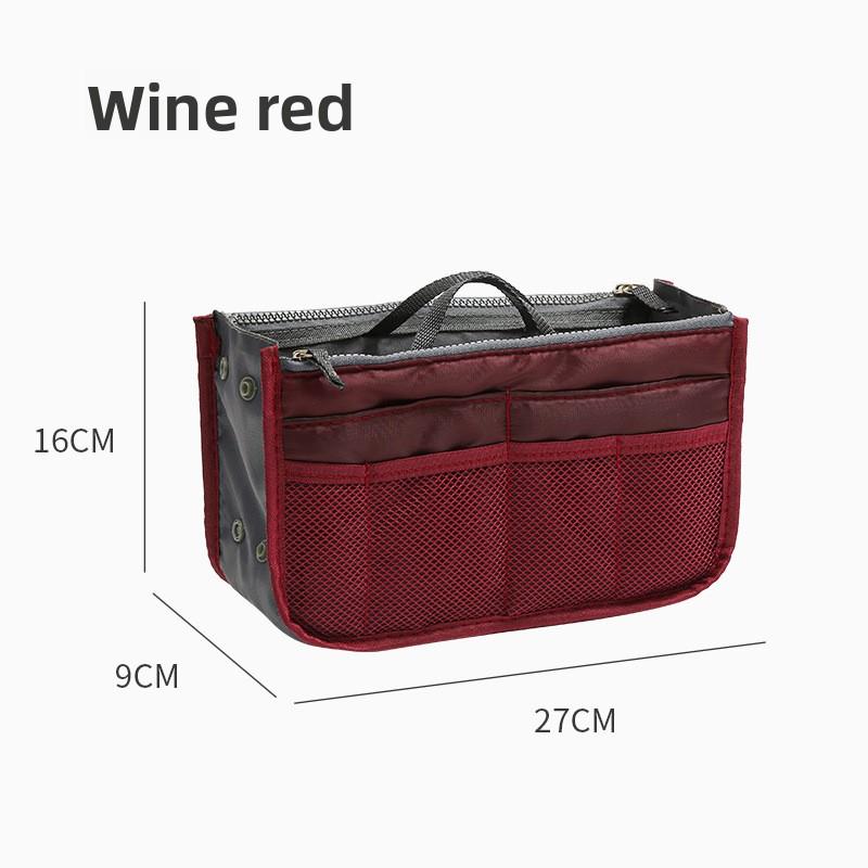 Multifunktionale Schwamm-Innentasche Doppellagige Reißverschlusstasche Mittlere Tasche Praktische Reise-Großraum-Aufbewahrungstasche mit Fächern