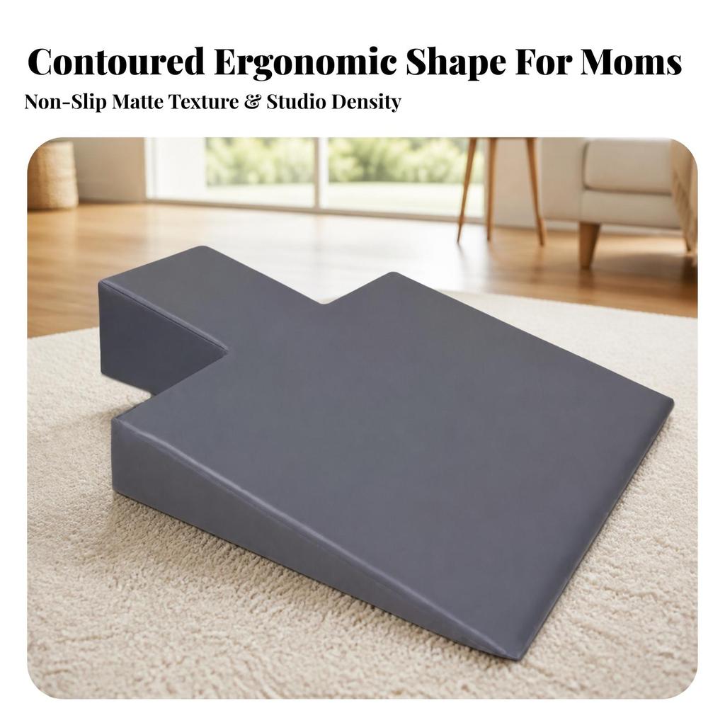 Pilates Support Mat Ergonomic Pregnancy Exercise Non-Slip for Home Fitness