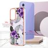 For Samsung Galaxy A15 5G Case with IMD Marble Flower Pattern TPU Mobile Back Cover
