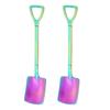 Rainbow Stainless Steel Shovel Spoon Set Ice Cream Stirring Spoon Tool Creative Teaspoon Dessert Coffee Spoon Party Cutlery Set
