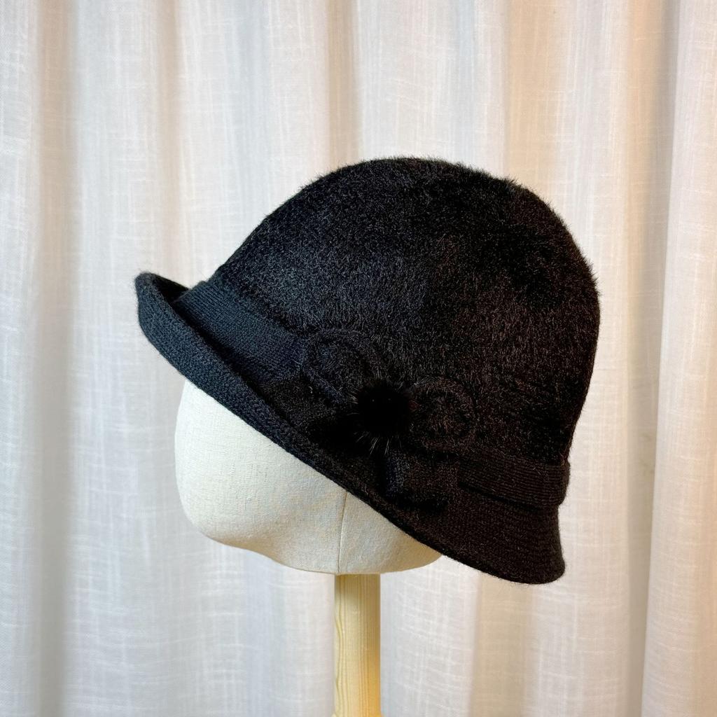 Hat Women's Autumn and Winter New Models In The Elderly Imitation Mink Bucket Hat Warm Hat