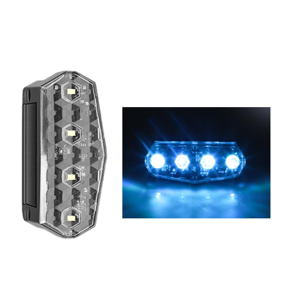 Solar Truck Right Angle Warning Light Smart Light Vibration Sensor Side Marker for Semi-Trailer Waterproof No Wiring Needed