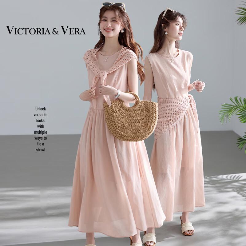 

VICTORIA&VERA Sleeveless Dress with Shawl S
