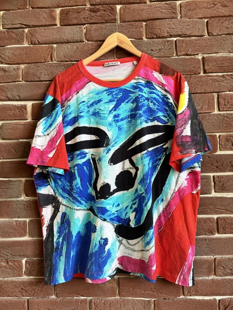 Our Legacy Voodoo Face All Over Print T Shirt Size 50 Hype Unisex T-Shirt