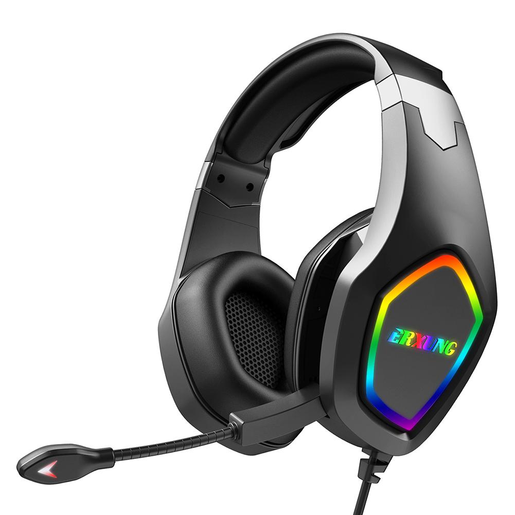 RGB 3.5mm USB Wired Stereo Mic Headset 