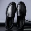 2025 New Leather Shoes Men's Casual British Style Loafers Genuine Leather Business Dress Leather Shoes Men's One-pedal Non-slip