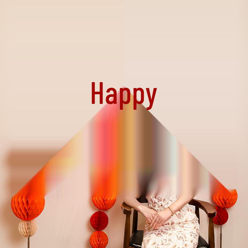 Double Happiness Wedding Room & Gate Sticker Set