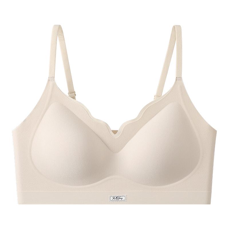 Seamless Thin Strap Bra for Women: Comfortable, Breathable, Beautiful Back Design, Small Bust Support, Japanese Korean Style.