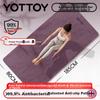 yottoy Tapete de Yoga, Tapete Antiderrapante, Tapete de Chão Feminino, Tapete para Fitness em Casa, Espessado Absorvente de Choque, Tapete de Exercício Silencioso à Prova de Som