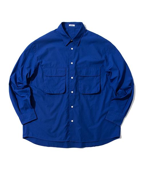 Softer Typewriter Wide Shirt (Blue) Blue/M